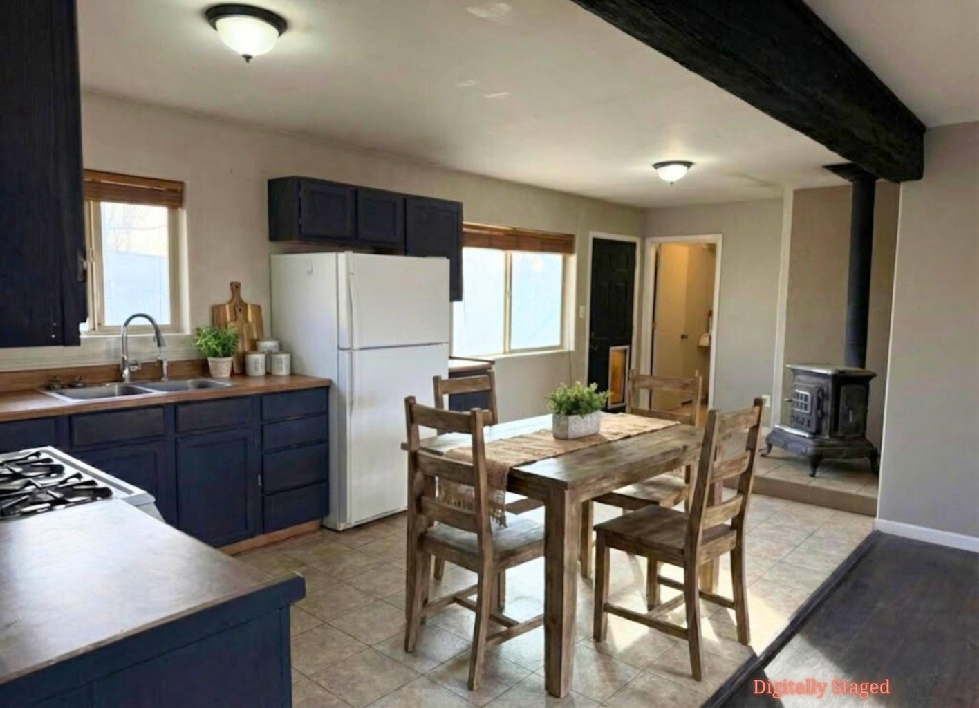 Digitally Staged Kitchen